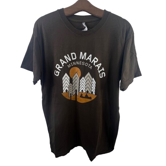 Ouray Pigment Dyed TShirt Size Large Short Sleeve Grand Marais Minnesota NEW - Picture 1 of 5